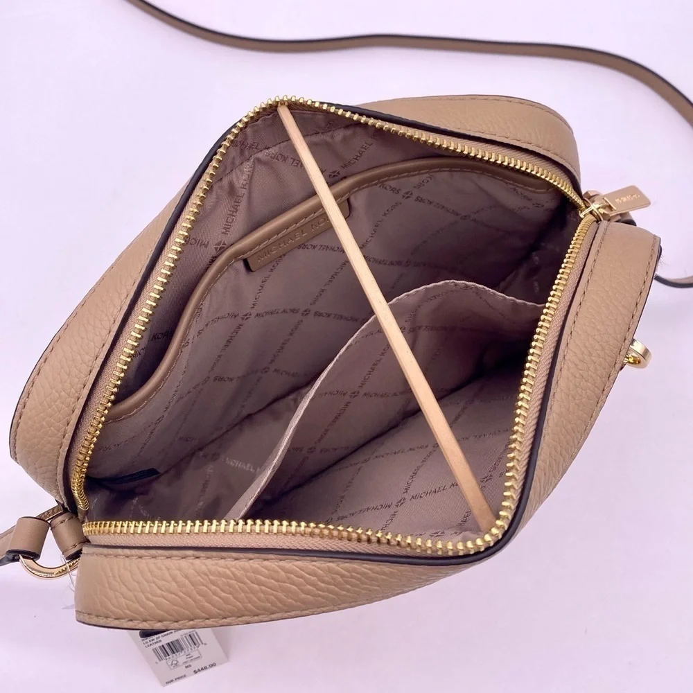 Michael Kors EW Zip Chain Crossbody Bag Real Leather Hair Calf